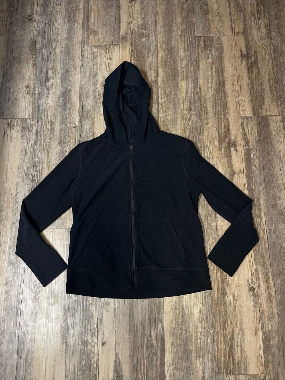 Beyond Yoga Spacedye Black Full Zip Hoodie Women’s Size Small (Read)